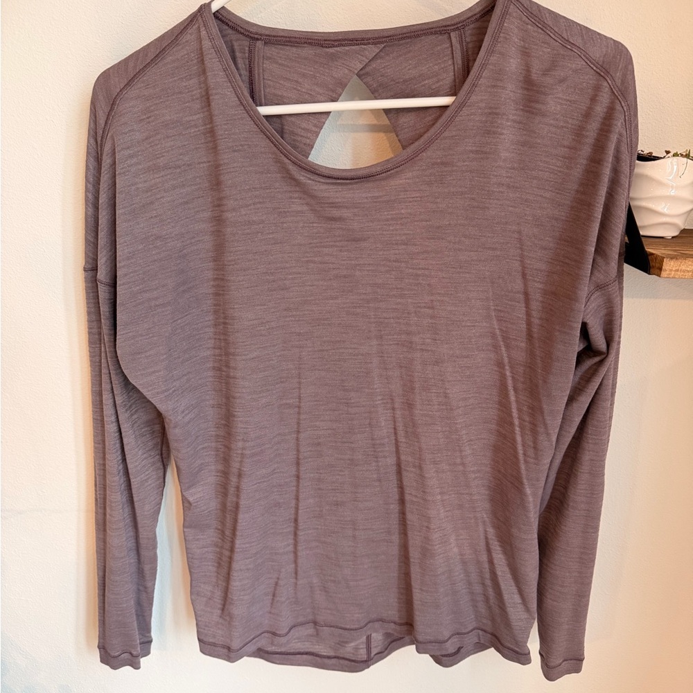 Women's Mauve Long Sleeve Top